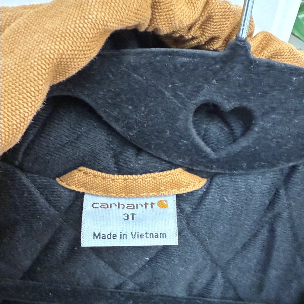 Carhartt Quilted Jacket in Black and Brown